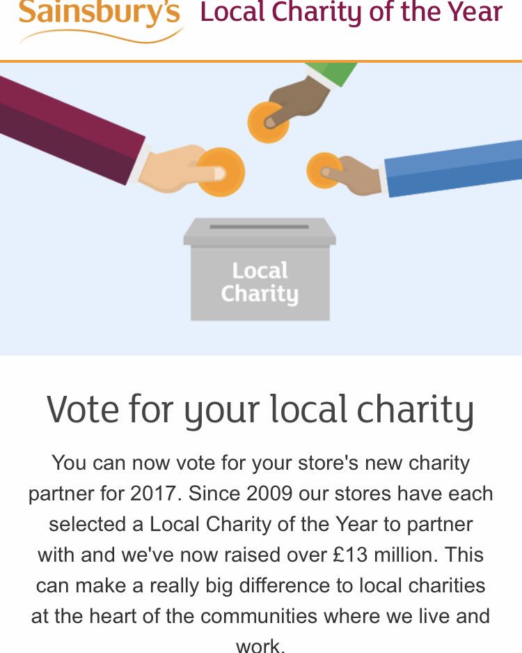 WeTooAberdeen's tweet photo. Thrilled to be nominated as @sainsburys #garthdee  Charity of the Year! Please vote for us        https://t.co/3aj1Xdxzjg https://t.co/VkU7fqCxeL