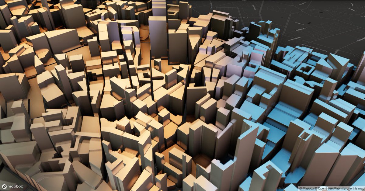 pissang1's tweet image. Finally figure out why SSAO not work well on mapbox. And it&apos;s a stupid typo😂. #webgl #echarts #dataviz #mapbox