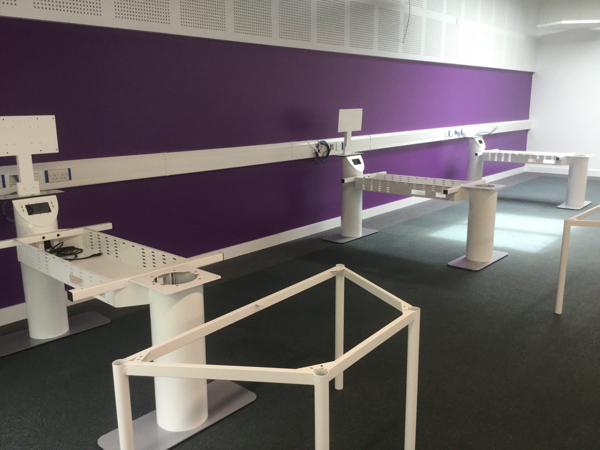 LTUMediaCentre's tweet photo. Zioxi furniture arriving for AKLC extension. Many thanks to Caroline and all at Zioxi for their input to this project @zioxiuk @LeedsTrinity https://t.co/GPQ5d5euuv