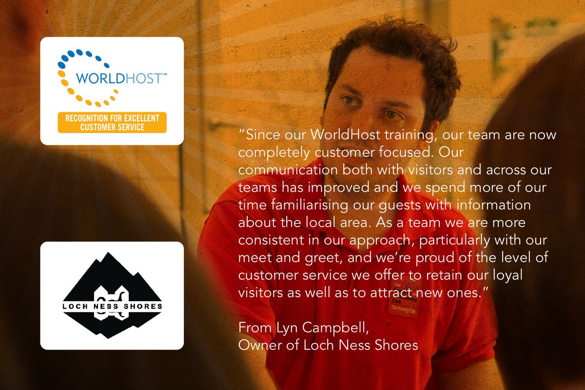 WorldHostScot's tweet photo. @LochNessShores' WorldHost Recognised Business status is testament to the high level of customer service they provide #worldhostscot https://t.co/fQoEr5wbUK