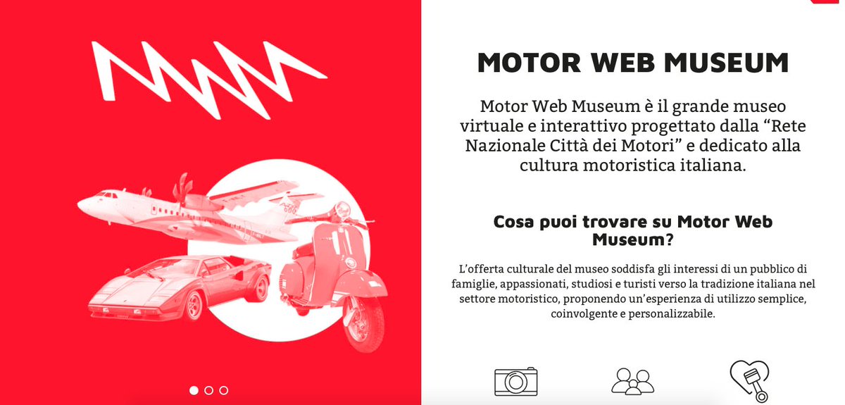 cittamotori's tweet photo. #MotorWebMuseum: nasce la piattaforma digitale interattiva delle città dei motori INFO https://t.co/4KCbJqbjC8 https://t.co/P8t4zYsD6a