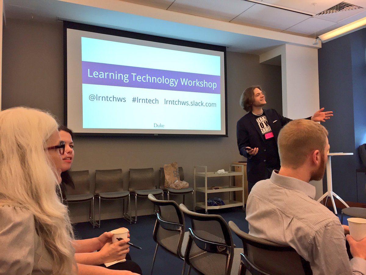 UNC_EdTech's tweet photo. Learning Technology Workshop at @dukecit today! #lrntech https://t.co/msQrgIyTyV