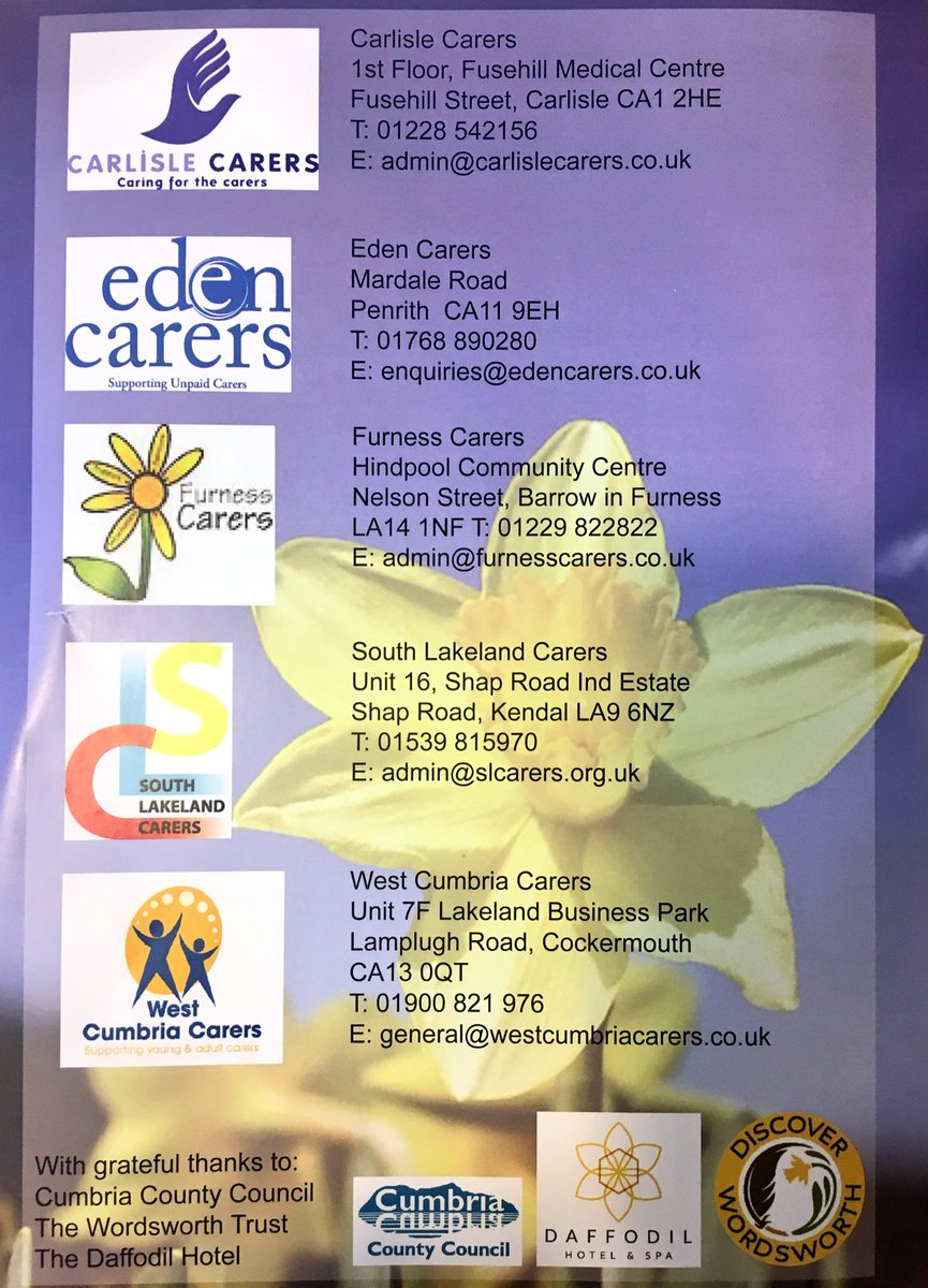 CarerSupFurness's tweet image. Thank you to all our Carers, colleagues, guests and organisers for making this special event possible #cscconference @WordsworthTrust