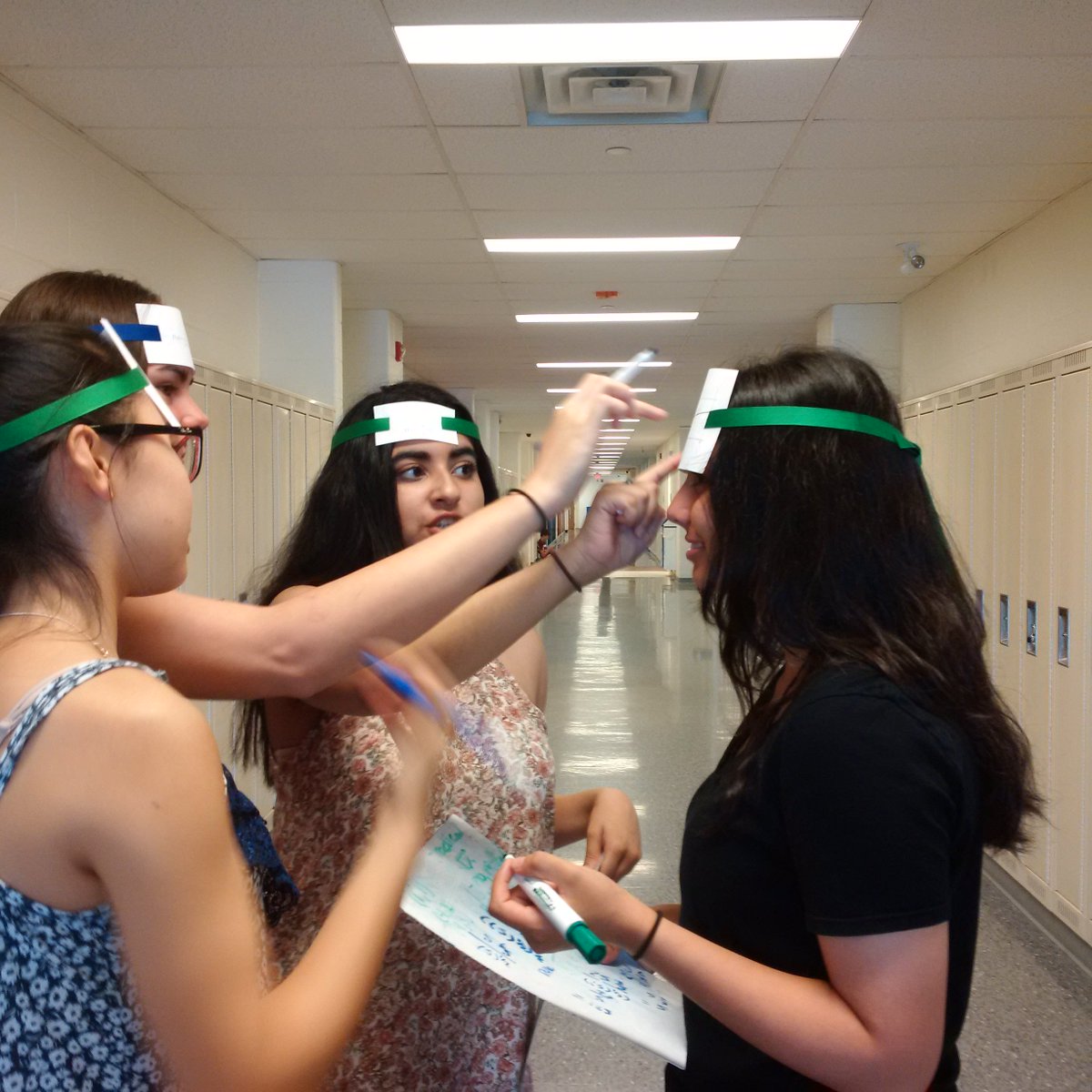 MsBriggsMath's tweet photo. @HaydenHuskies Gr. 11 Functions Review Headbanz #HaydenMath #MathIsFun https://t.co/KYC5TQgJSa