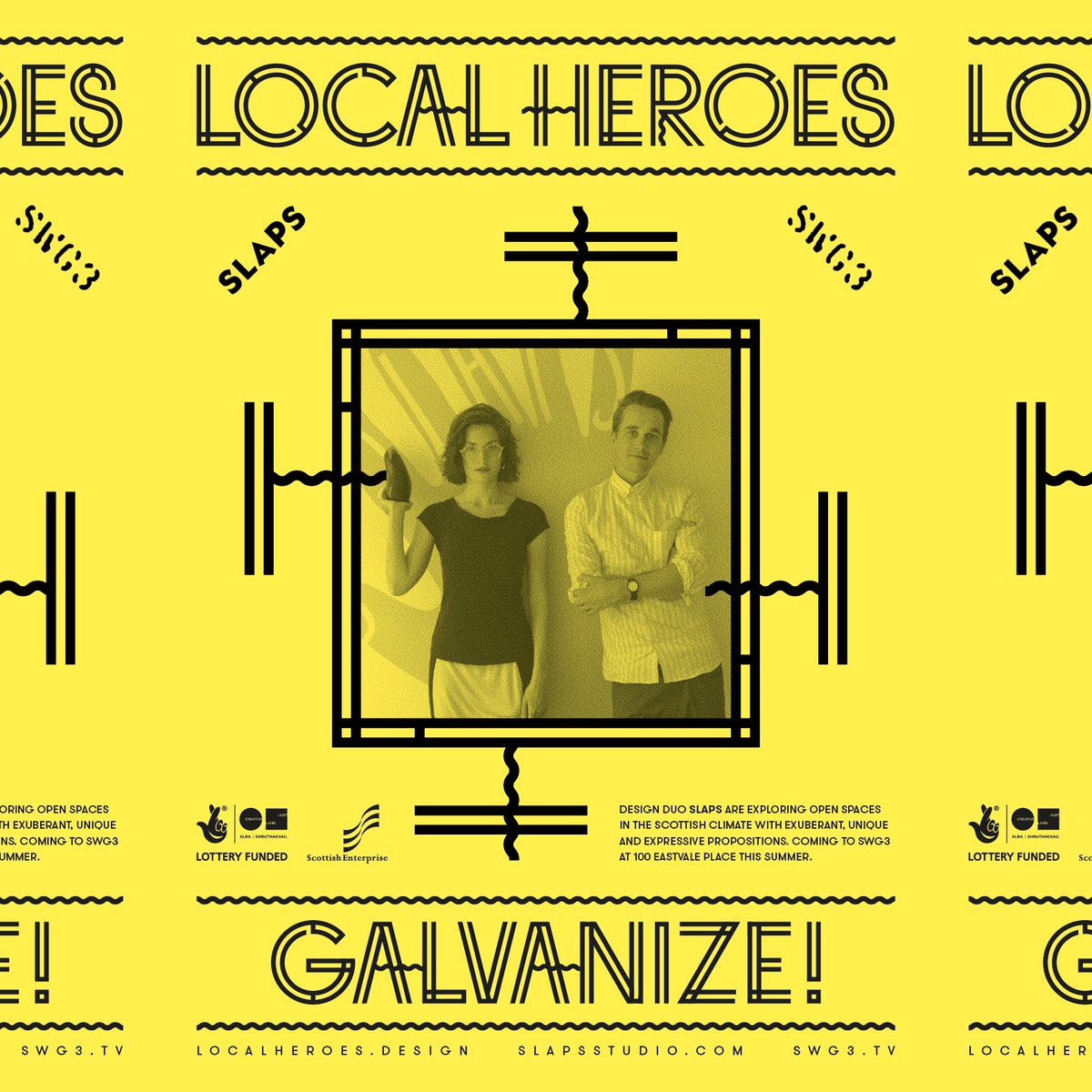 LocalHeroesScot's tweet photo. Our Latest Show Galvanize! Opens at @SWG3glasgow on June 30th - Exploring Radical, Emotional &amp; Expressive Design for Outdoor Spaces. https://t.co/LualpmtRAL