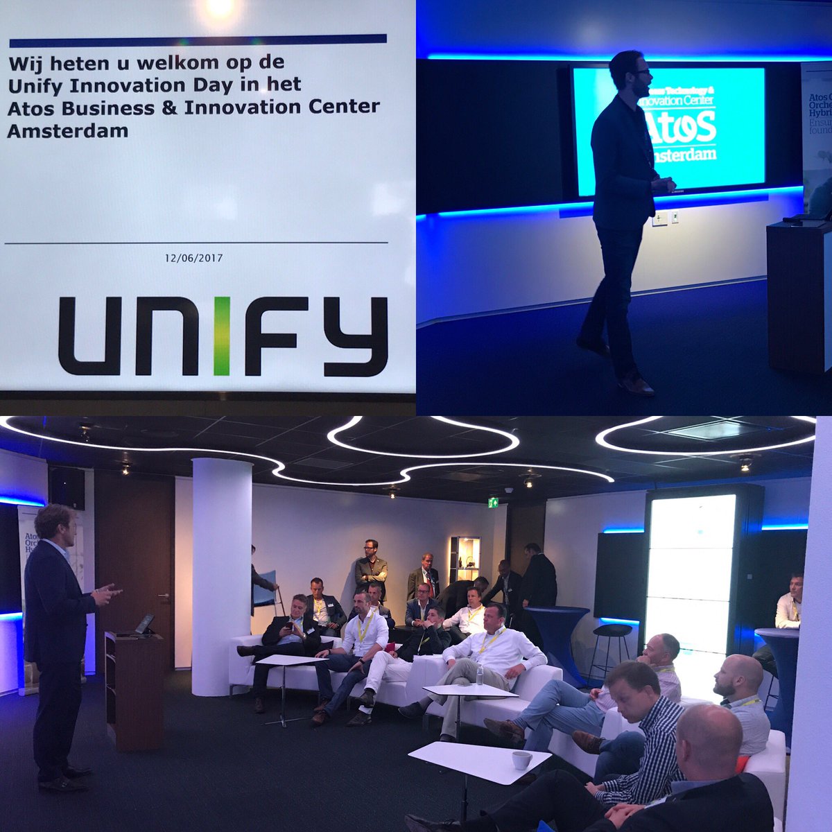 Unify #innovatingmonday van start bij @AtosBTIC in Amstelveen
