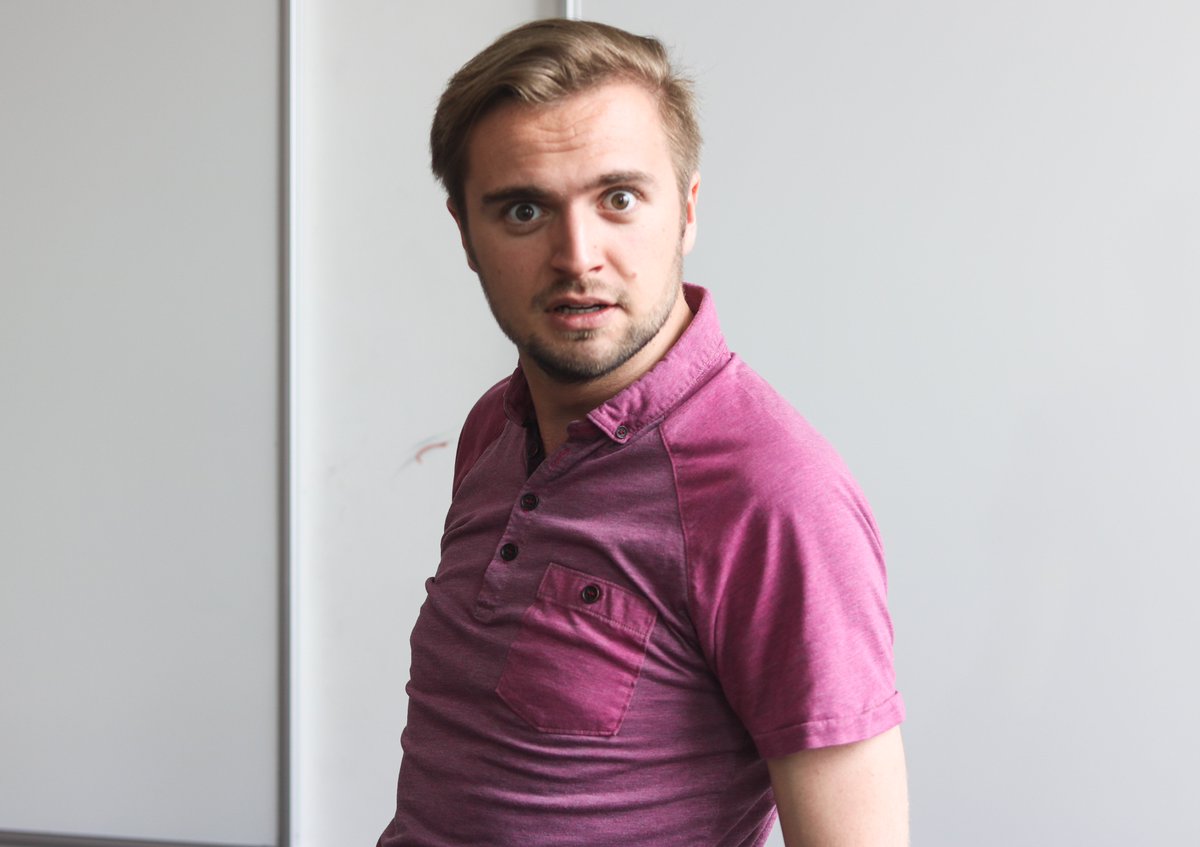 AmphitryonTftv's tweet photo. The face you pull when you realise it's production week...Amphitryon opens in three days so get your tickets now! #seeingdouble https://t.co/tbUgPLQp5O