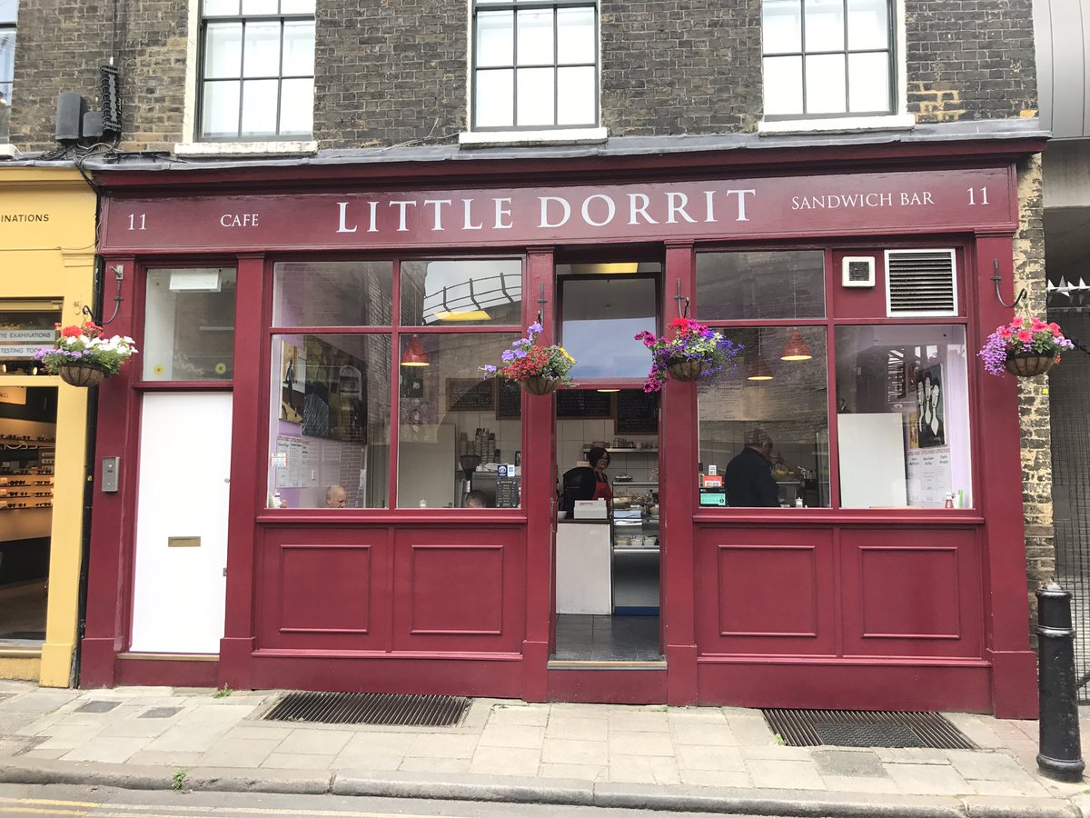In Park Street Little Dorrit cafe is open again. Access only from Redcross Way end #londonbridge #loveborough