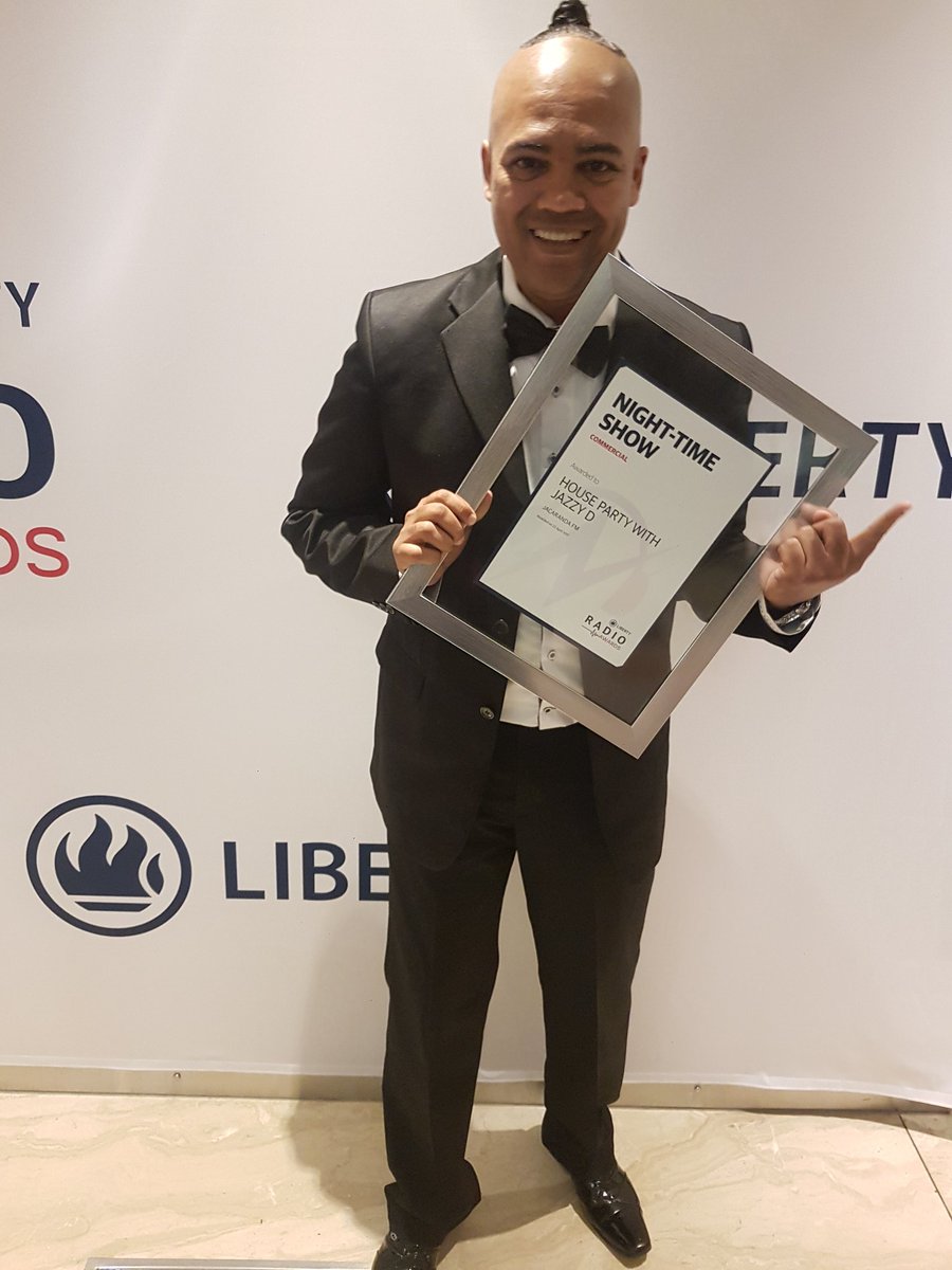 GroveMasters's tweet image. Highlight of my year in April 2017 won #Libertyradioaward  for best night time show community for my show #TheHouseParty on @Jacarandafm