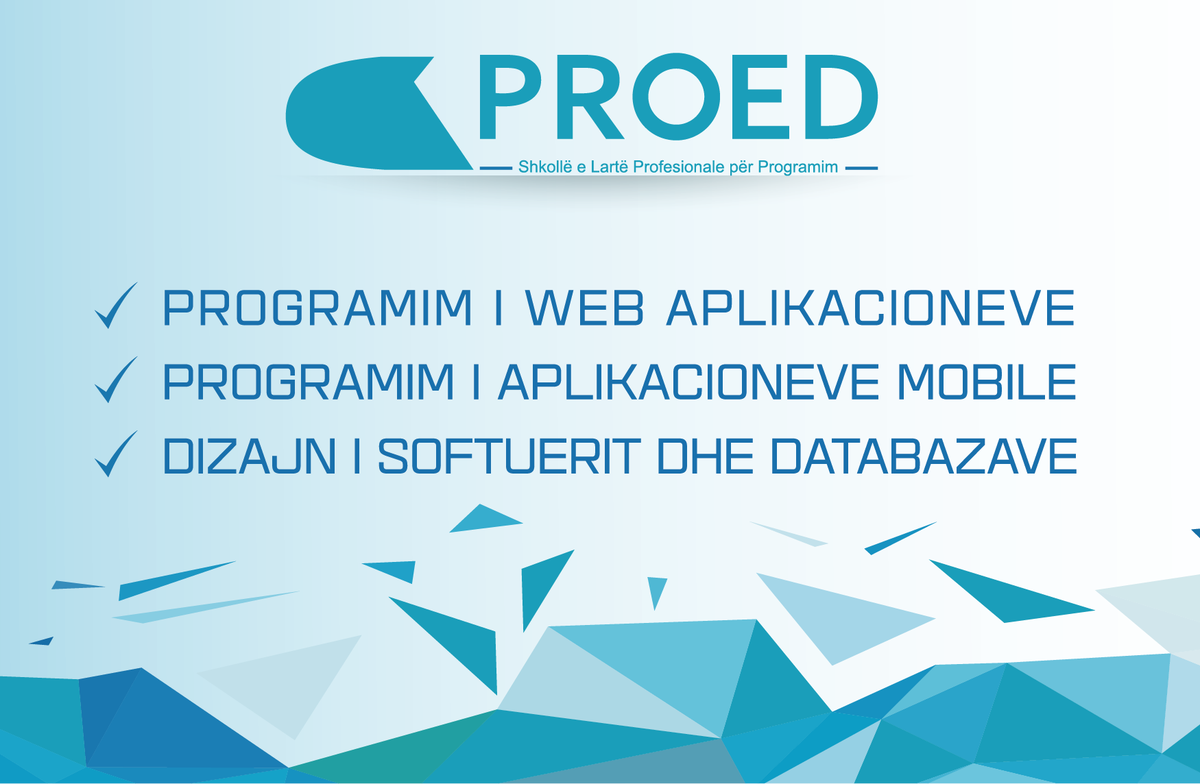 proededu's tweet photo. Mëso Programim

#proed  #programim #shkolleperprogramim #developer #webprogramim #shkolleprofesionale https://t.co/CfYzkGaGOR