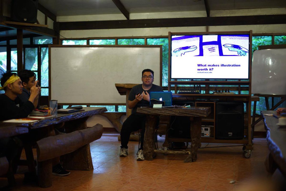 RichardMercz's tweet photo. Talked at @worksofheartph 's Dear Artist yesterday about Illustration!!! https://t.co/zZVesmlyBO