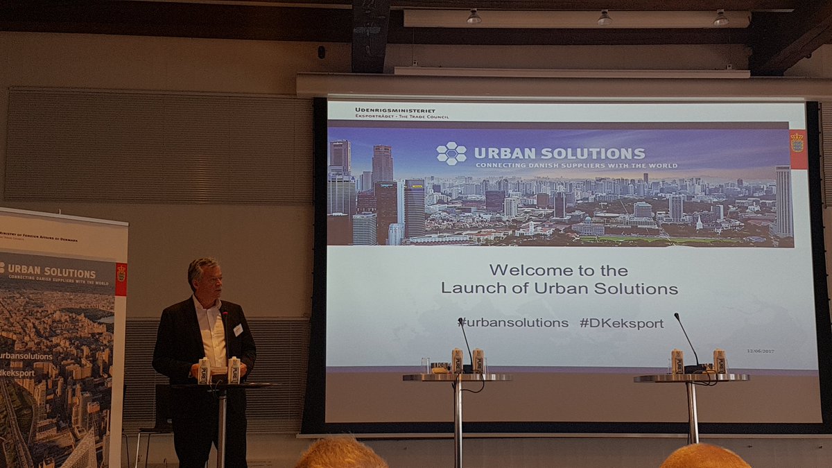 We're at the launch of Urban Solutions initiative with  @UM_dk and <a href="/bloxhubdk/">BLOXHUB</a> #urbansolutions #DKeksport #buildtech