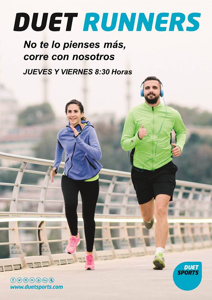 IakiMolina3's tweet photo. Ya no tienes excusa para salir a correr! Cada jueves y viernes tienes una cita con nuestro equipo #duetrunner!!
#yoentrenoenduet #duetsummer https://t.co/Uuo9SuyJhj