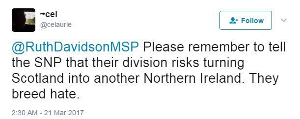 <a href="/scotrefscotref/">agsenvironmentl</a> @RuthDavidsonMSP The two of many faces of Ruth Davidson!