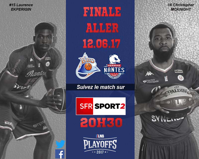 Ce soir ! Le choc Boulazac - Nantes, FINALE #Playoffs! Tous derrière l'Hermine Attention! Le match sera diffusé UNIQUEMENT sur SFR Sport 2