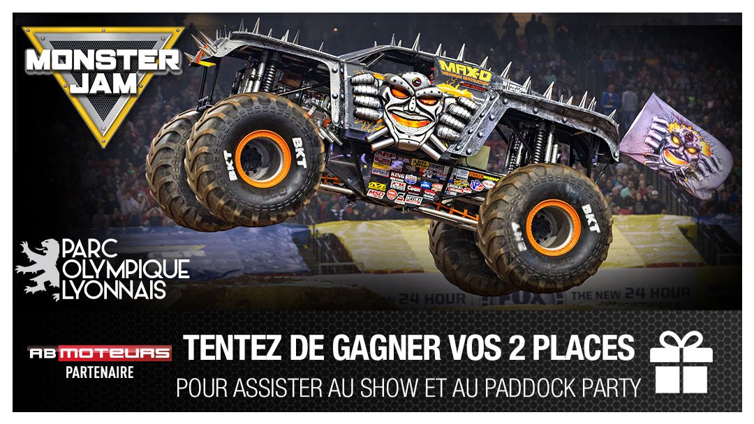 chaine_automoto's tweet image. Tentez de remporter vos places pour le show @MonsterJam​ de Lyon et le #PaddockParty ! @MonsterJamLyon #jeuconcours
►bit.ly/2sjPKct