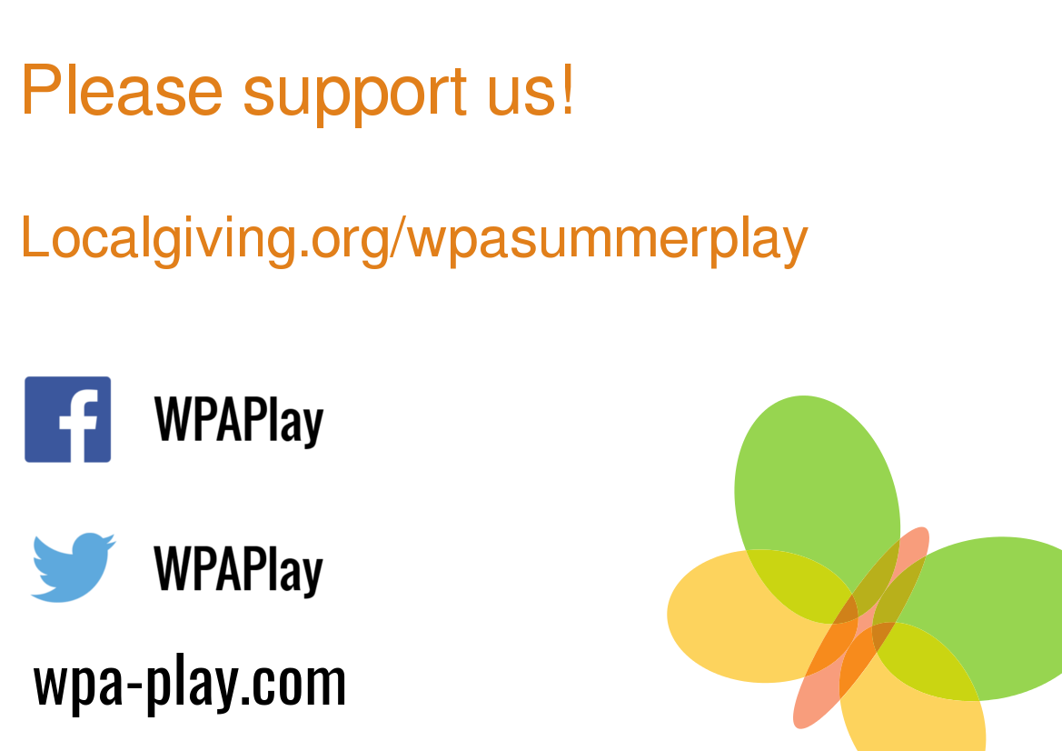 playandthings's tweet photo. #Donate to @wpaplay today &amp; your donation will be doubled - WPA provide FREE outdoor play events in #MidsomerNorton https://t.co/yo9oeuspjw https://t.co/JfCFIdyfq9