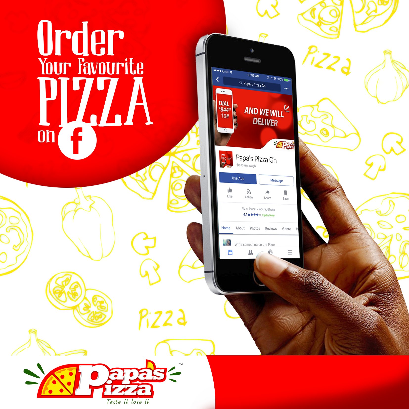 Home - Papa's Pizza - Ghana's preferred pizza