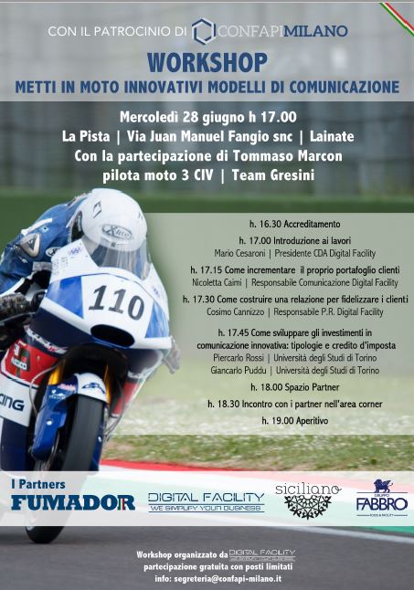 MANCANO SOLO 16 GIORNI AL WORKSHOP "METTI IN MOTO INNOVATIVI MODELLI DI COMUNICAZIONE".
ISCRIVITI SUBITO!
confapi-milano.it/single-post/20…