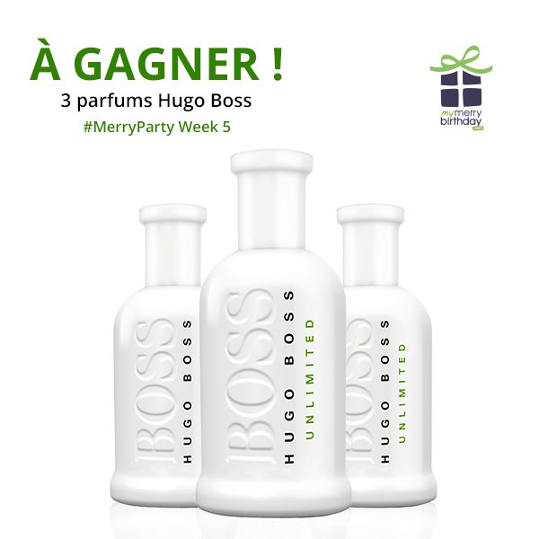 mymerrys's tweet photo. #MerryParty Week 5🎉
3 parfums @hugoboss pour la #FêteDesPères
➡️https://t.co/1NFYIFQmEo
💚+ RT pour doubler tes chances!
#JeuConcours https://t.co/ravCF4aJWc