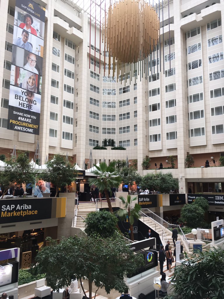 MarinePiat's tweet photo. #SAPAribaLive is LIVE Welcome to our attendees ! @SAPAriba https://t.co/SxtzP5xPu3