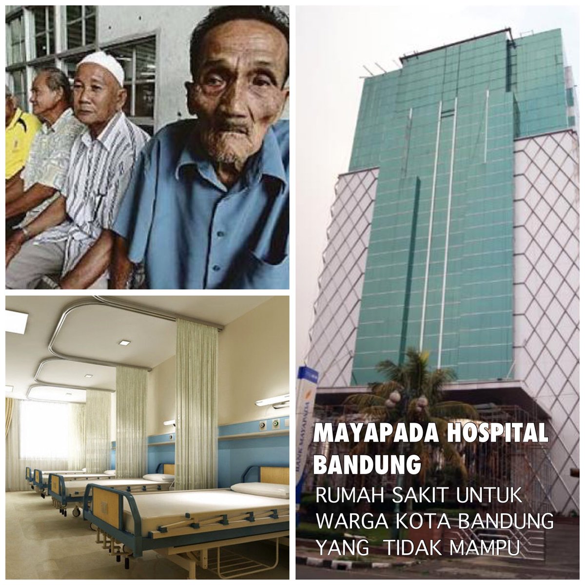 ridwankamil's tweet photo. Warga Bandung, Segera hadir, Rumah Sakit modern baru, tapi didedikasikan khusus untuk warga tidak mampu via BPJS. https://t.co/twiZyHDv0N