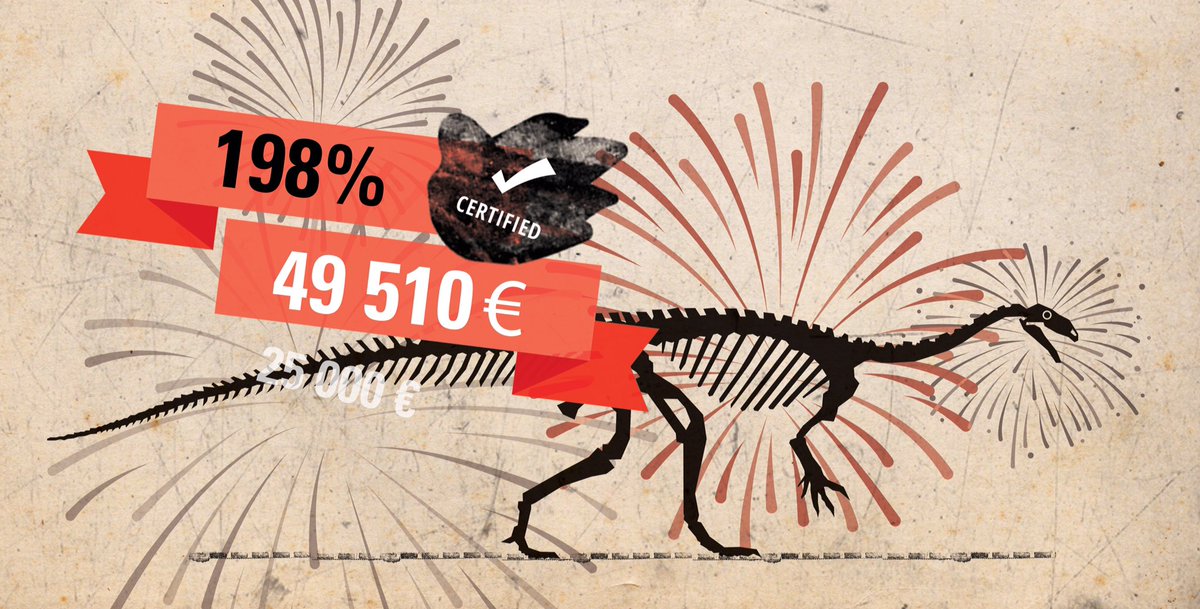 plateoteam's tweet photo. Target more than achieved! 🙌Thanks to 600+ members of the @plateoteam 🙌Admire Plateosaurus 'Ben' from Dec 15th! 🎉#crowdfunding #plateoteam https://t.co/hysoa9CAFR