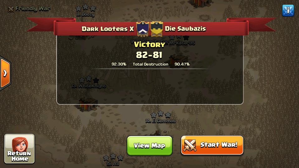 DarkLootersX's tweet image. GG Saubazis
One of their th11 couldn't attack so we swagged 2 hits aswell.
#fairplay
Finishing the Season off strong at 8-3!
#Playoffhype😍😍😍