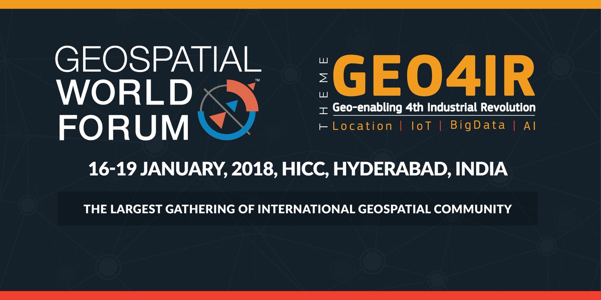 geospatialworld's tweet photo. Mark your calendar now!! Geospatial World Forum is Back - Know more about #GWF18 https://t.co/SmnGvURe2A https://t.co/nXKFRWuJWV