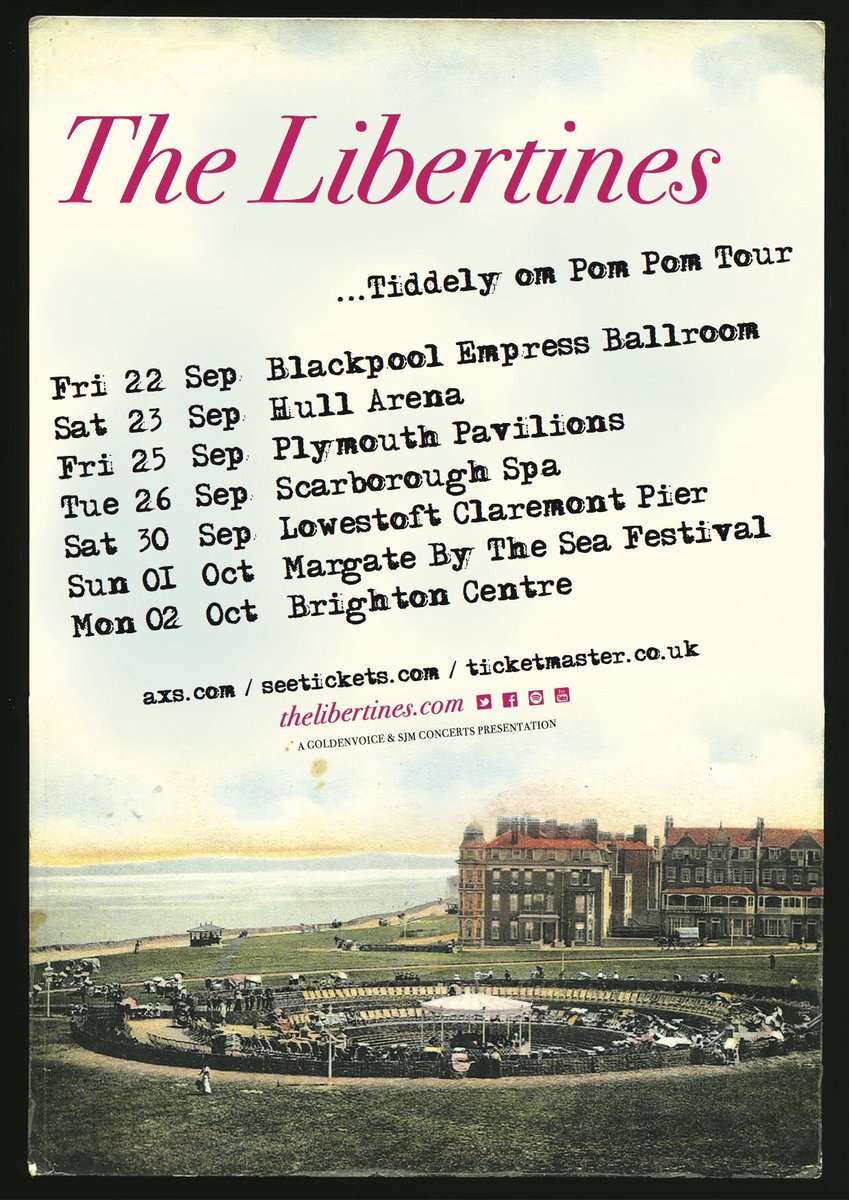 The <a href="/libertines/">Libertines</a> will be coming to a seaside town near you very soon | details: eudaemoniablog.com/2017/06/12/the…