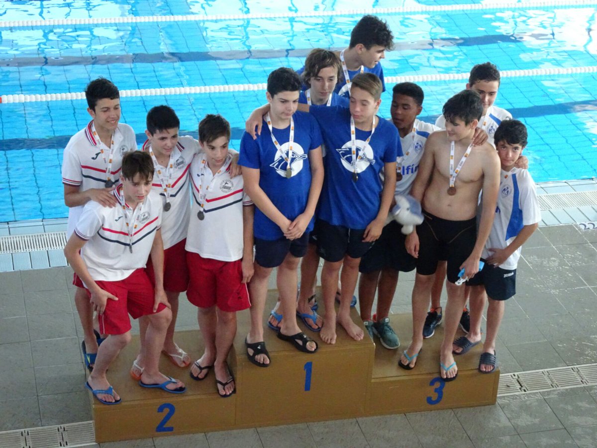 rcndelfin's tweet photo. Buenos resultados, mejores momentos de nuestro equipo Alevin🙌👌 Fase Provincial Juegos Deportivos🏆🏊 Enhorabuena a tod@s!👏🔝 #RCND🐬 https://t.co/5sOcEKUMku