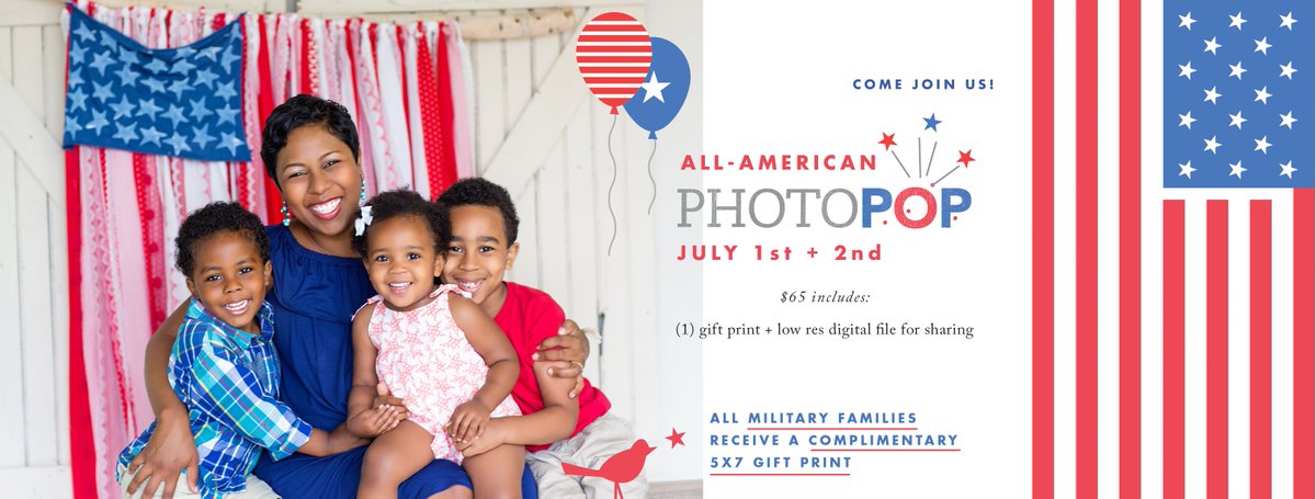 Little Nest offering ALL military families a free photo session + 5x7 June 24 &amp; July 1. #MondayMotivaton #Summer2017 littlenestphoto.com