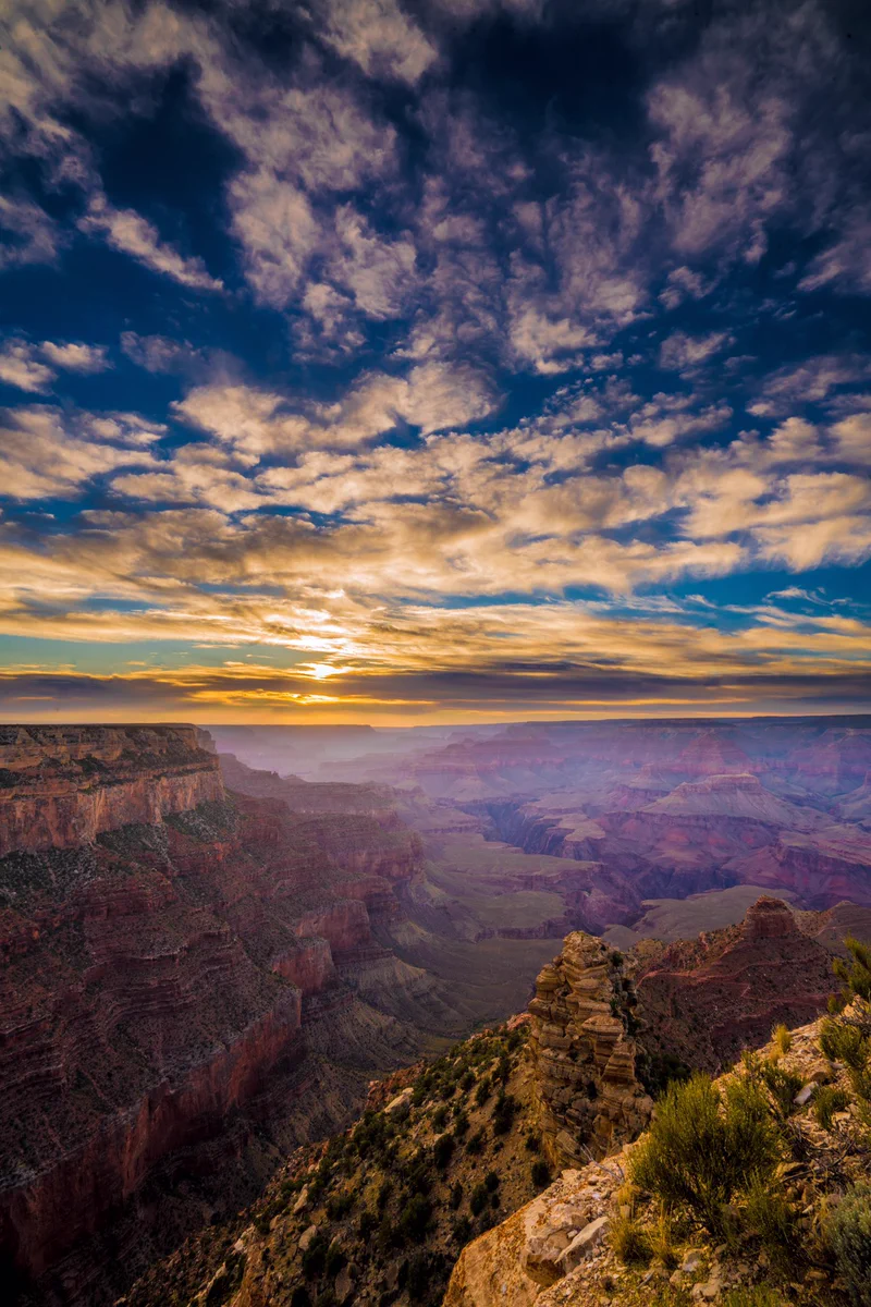 グランドキャニオンの夕焼けが絶景！スマホの待ち受けにぴったり！