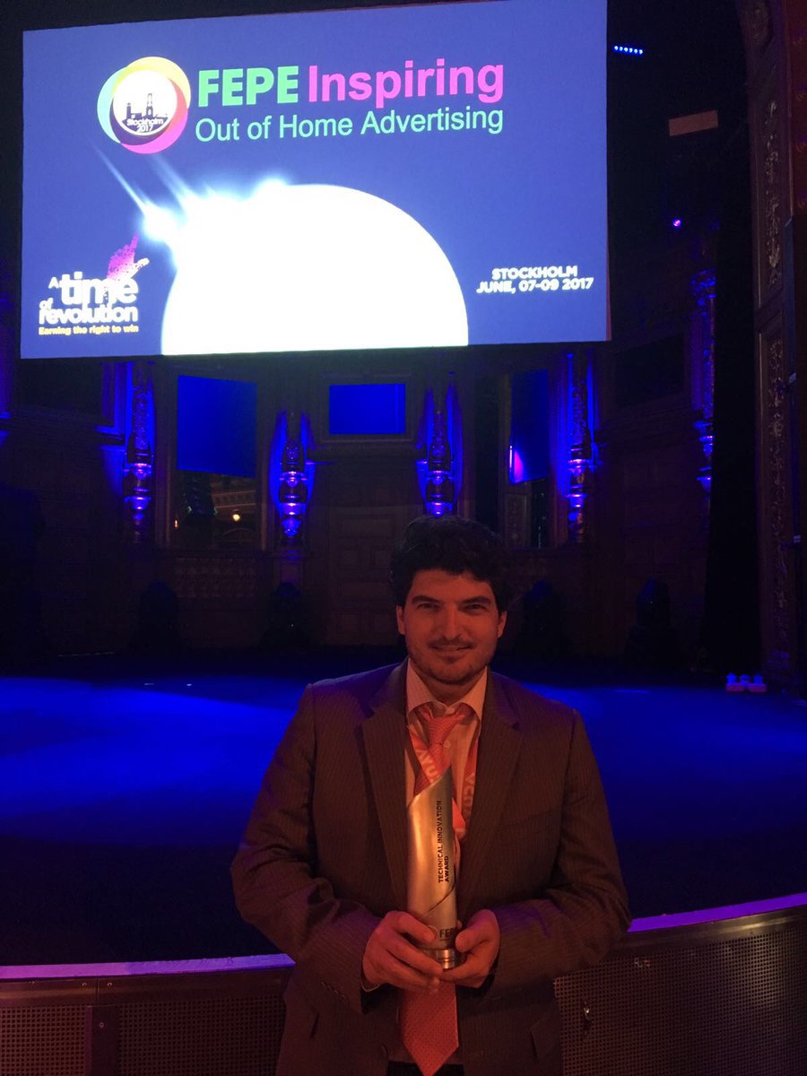 Felicidades a la empresa Cuende Infometrics por el reconocimiento en FEPE OOH Technical Innovation <a href="/cuende/">Daniel Cuende</a>