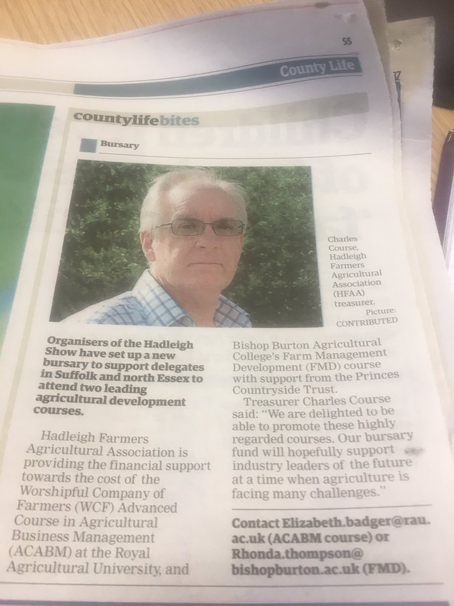 Thanks to <a href="/hadleighshow/">Hadleigh Show</a> for pledging support for our #ACABM course. Good luck to any applicants for the 2018 course