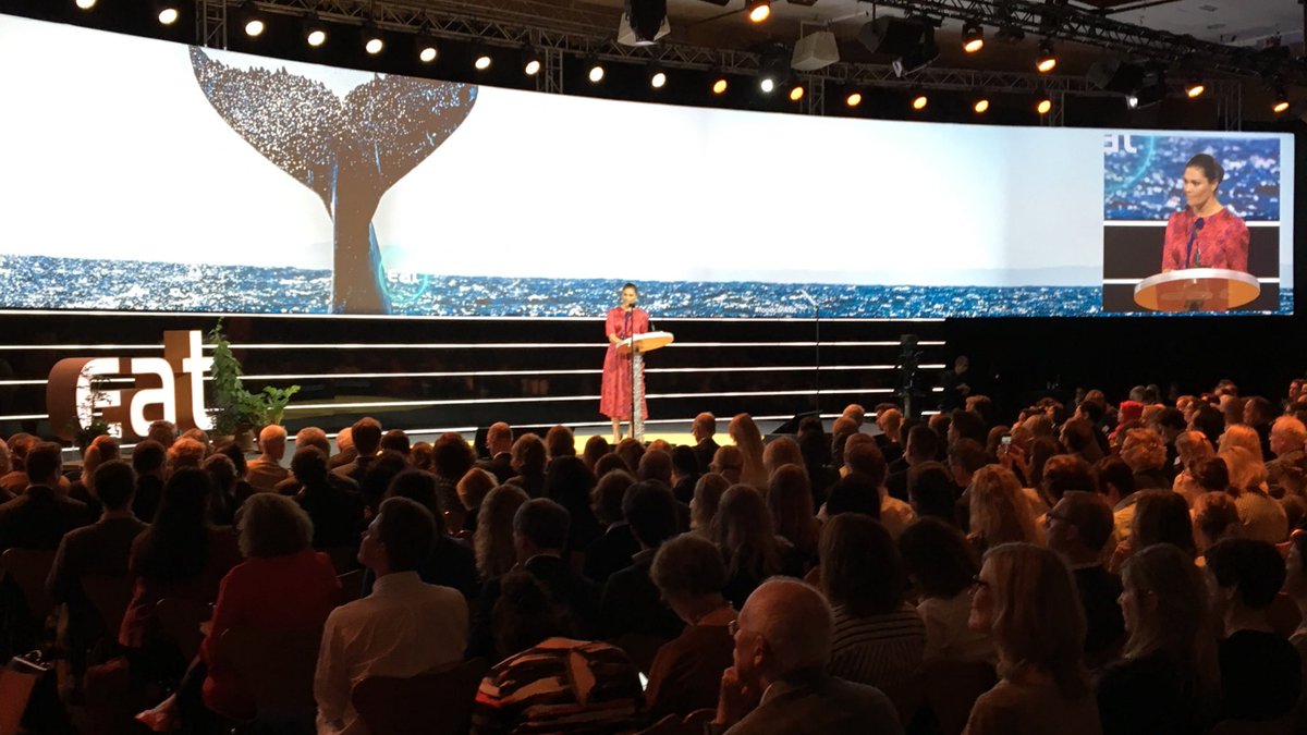 SandroDemaio's tweet photo. "If your business is part of the problem, then the problem IS your business" 
- HRH of Sweden, at #EATforum
... because #foodcanfixit https://t.co/Mg0q4O3J3p