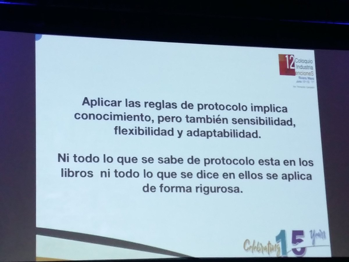 ZahirEvents's tweet photo. #protocolo #ProtocoloEs #eventprofs #meetingprofs #mpRM2017 #YoSoyVPI https://t.co/ii1y1cM52k