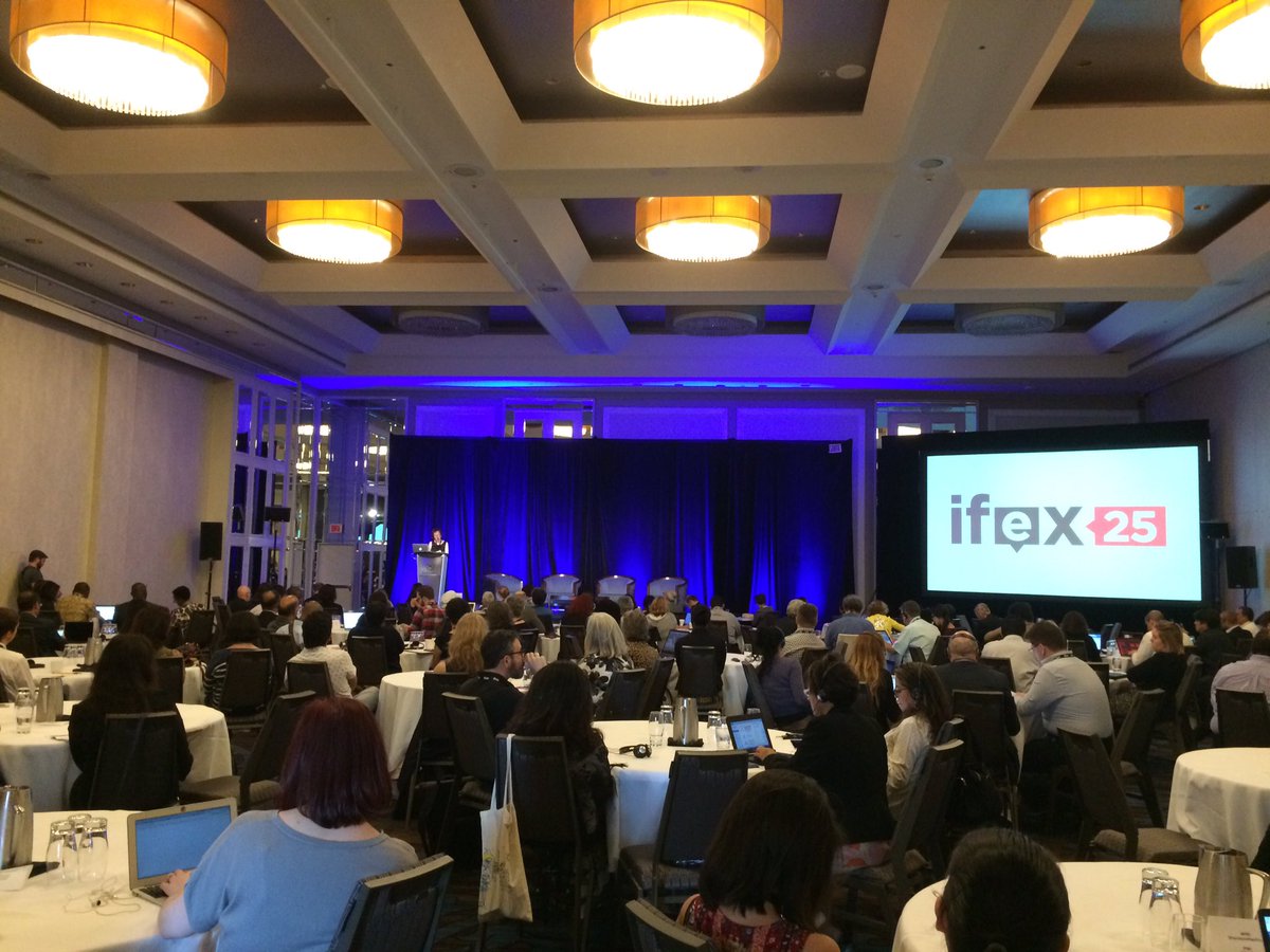 IFEX's tweet photo. Members have arrived and we're ready to kick off #ifex25! https://t.co/qY4F2NDed1