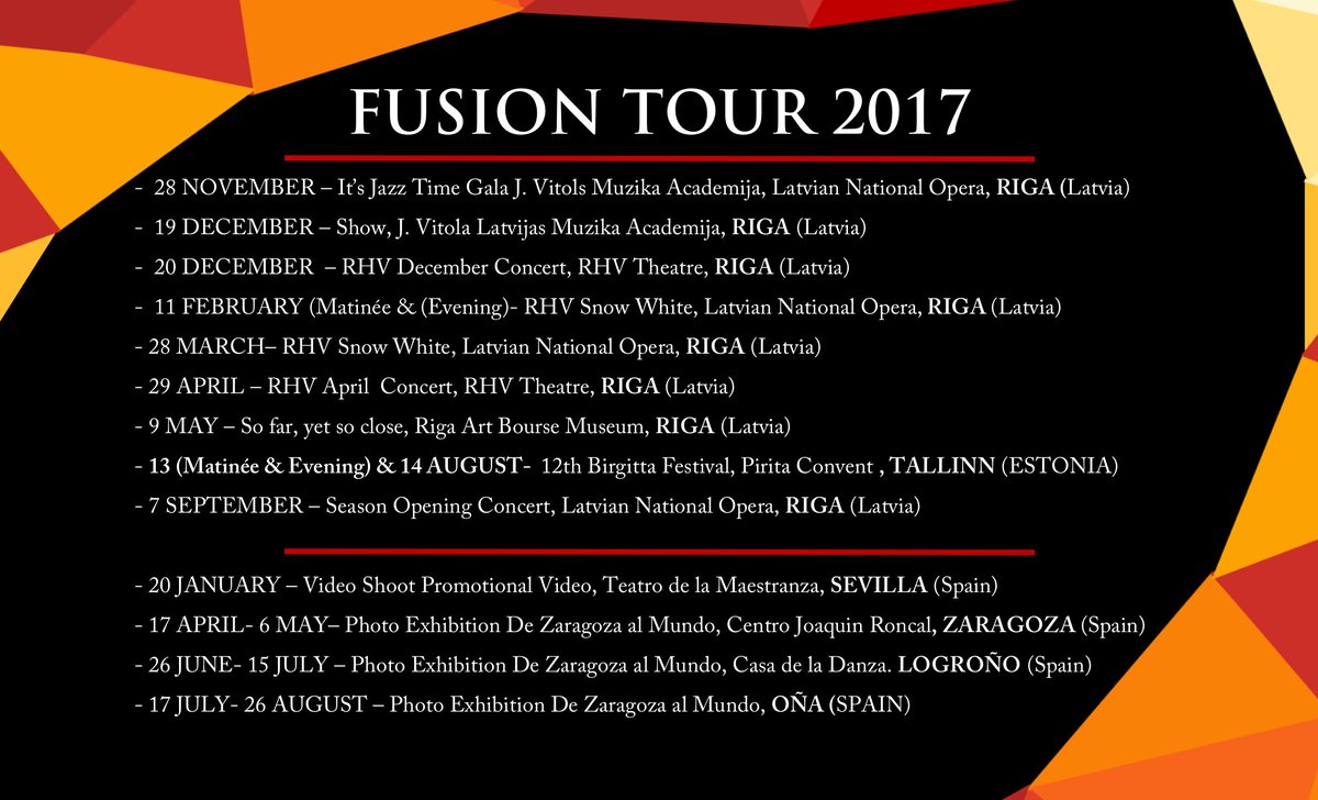preciadoazanza's tweet photo. More dates confirmed  #FusionTour2017!

@casadanza1 @luisalfonsobes @RafaBlancaEFN @SpainByMe @dancesocksbcn @ProyectoVERdanz @DanzadanceOrg https://t.co/LDk3p08Pts