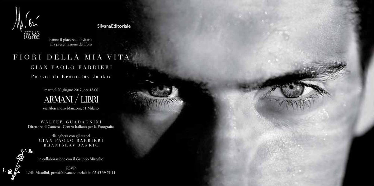<a href="/FondazioneGPB/">Fondazione GPB</a> e <a href="/SEditoriale/">SilvanaEditoriale</a> presentano "FIORI DELLA MIA VITA" di <a href="/studiogpb/">Gian Paolo Barbieri</a> e #BranislavJankic martedì 20 giugno ore 18.00 da Armani/Libri