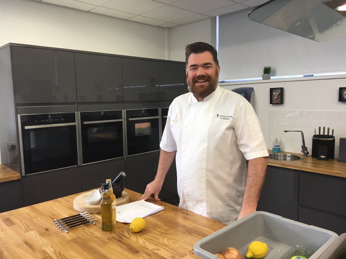 <a href="/Nathanoutlaw/">Outlaw Nathan</a> here <a href="/gifhe/">Grimsby Institute</a> about to prepare for our <a href="/ukseafoodcomp/">UKSeafoodCompetition</a> finalists <a href="/seafishuk/">Seafish</a> @youngsseafood <a href="/koppertcress/">Koppert Cress</a> <a href="/BrackHotel/">Brackenborough Hotel</a>