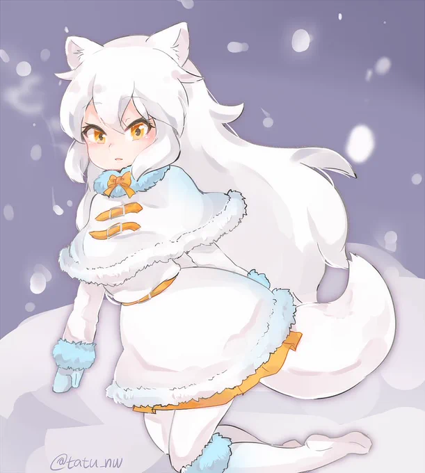 ホッキョクキツネちゃん 
新デザも可愛いけど前のデザインも好き
#けものフレンズ 