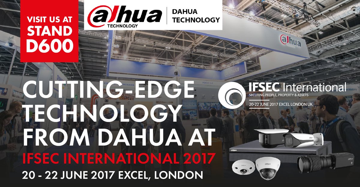Just over a week to go...come and see the latest innovative security technology from a global surveillance leader at #IFSEC2017.