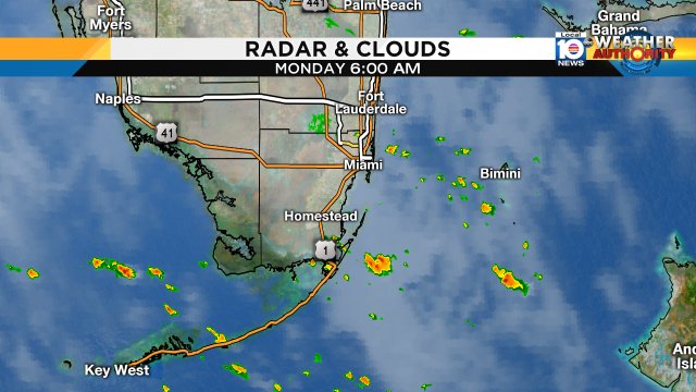 Showers moving onshore from that east breeze! Drive safe https://t.co/ATvcYlKM64