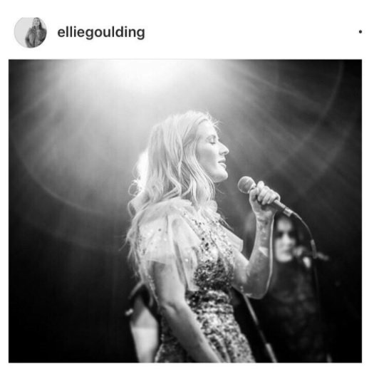 Beautiful Ellie <a href="/elliegoulding/">Ellie Goulding</a> #wearing <a href="/jennypackham/">Jenny Packham</a> @nicholaskirkwood #shoes #burn #charity #endthesilence #styled by #radcliffesciamma