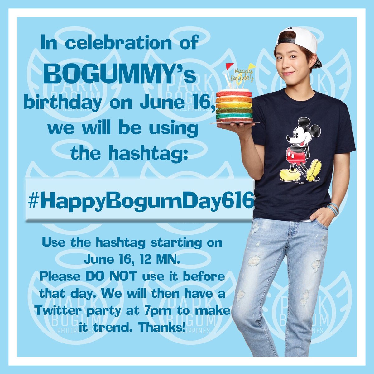officialbogumph's tweet photo. Hope lots of you will participate on Friday 😊 #HappyBogumDay616 #ParkBoGum #박보검 https://t.co/ksHRobriz9