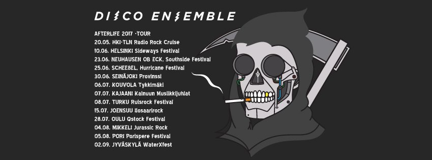 Viimeisin keikkasyke <a href="/discoensemble/">Disco Ensemble</a> 'ltä koettiin #sidewaysHEL 'ssä 🙌! Seuraavana Suomessa @ProvinssiFest 'llä ! #afterlife #kesäfestarit