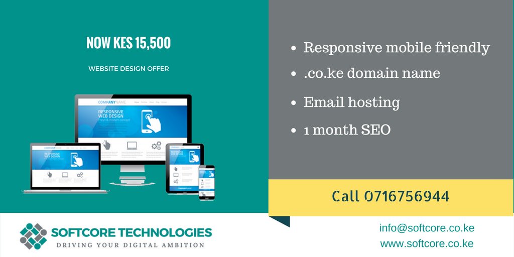 ArthurWafula4's tweet photo. Get a website for just Ksh. 15,500. Call 0716756944 #ElectionsKE2017 #MbeeNiKuseoNaJubilee #UkambaniSupportsUhuru #TalkSouthSudan #TeamKFCB https://t.co/KBmXIKy0tq