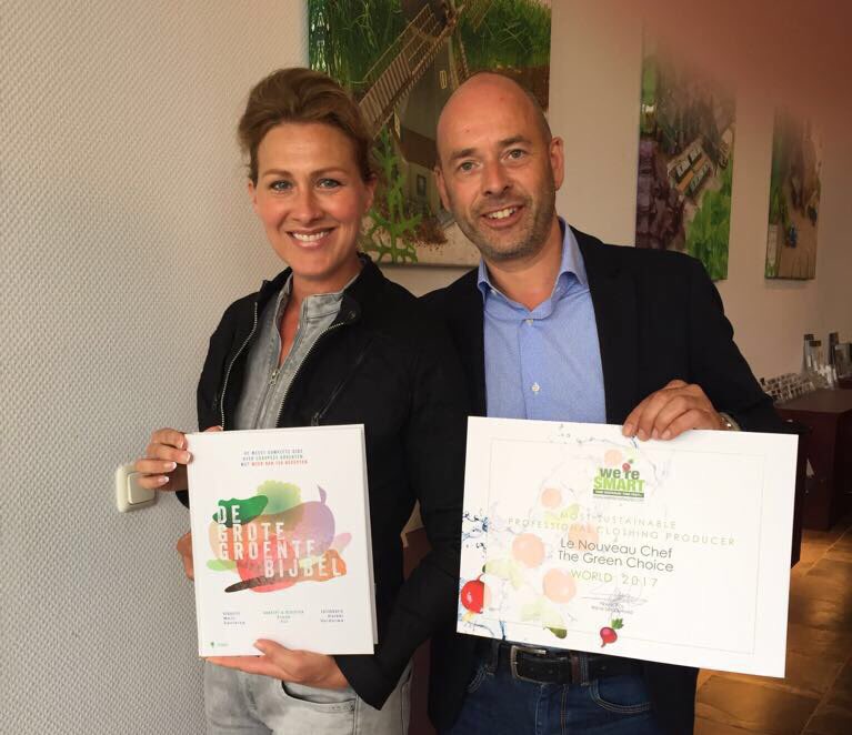 Grateful to receive the award #mostsustainableclothingproducer   from @VegetablesChef #weresmartworld🌎 #thegreenguide🌱