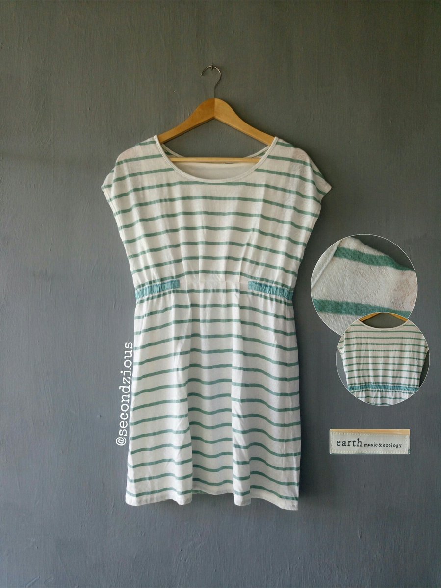 secondzious's tweet image. Stripe Dress by earth music &amp;amp; ecology 
P 82 LD 90 UK M| Prc 75K
info &amp;amp; detail =&amp;gt; line.me/ti/p/~secondzi…